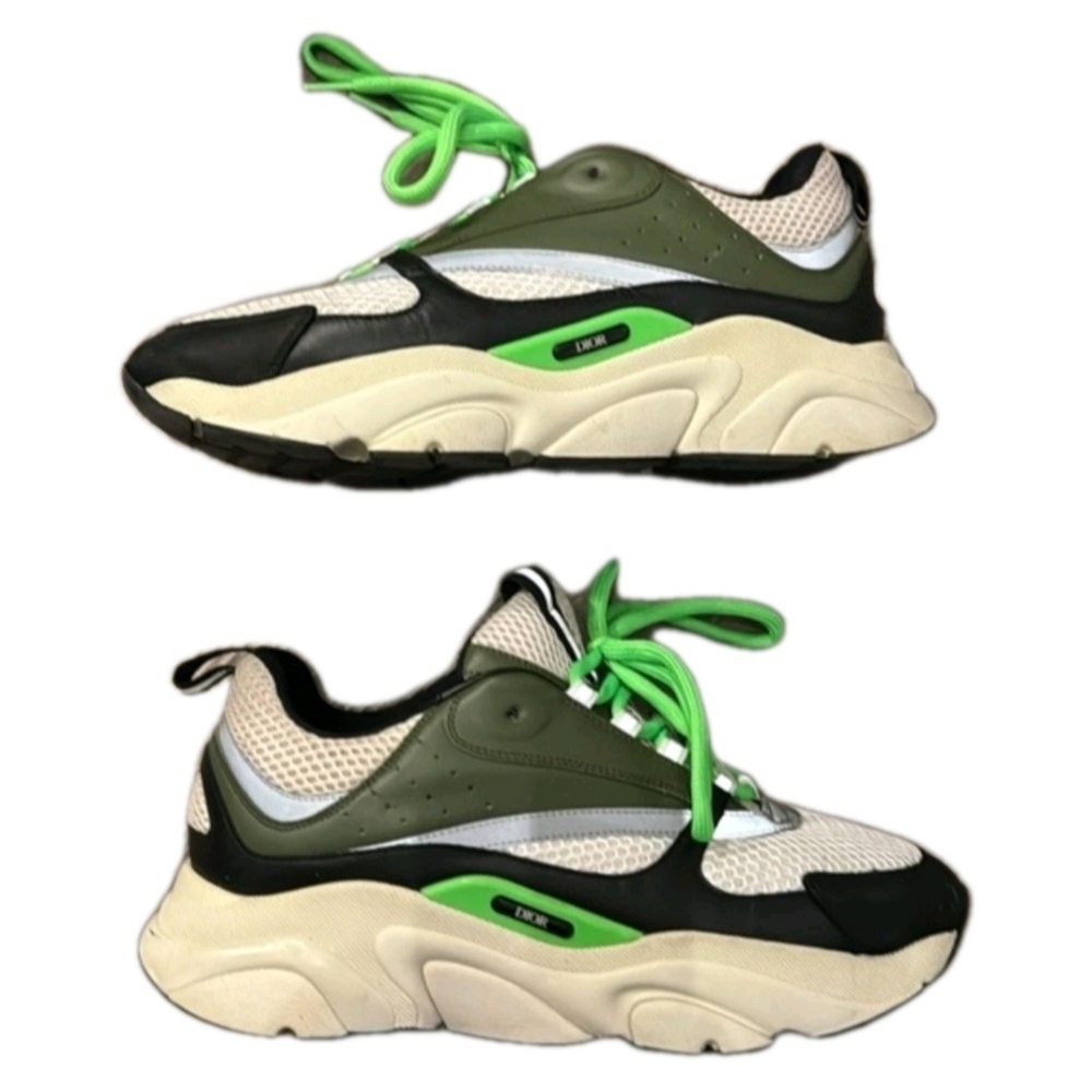 RARE Dior B22 Khaki Pistachio Size 44 US Mens Size 10-10.5 - Picture 5 of 13